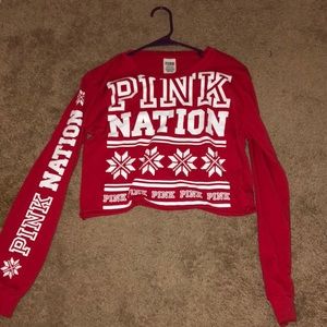 Victoria secret limited edition Christmas crop top